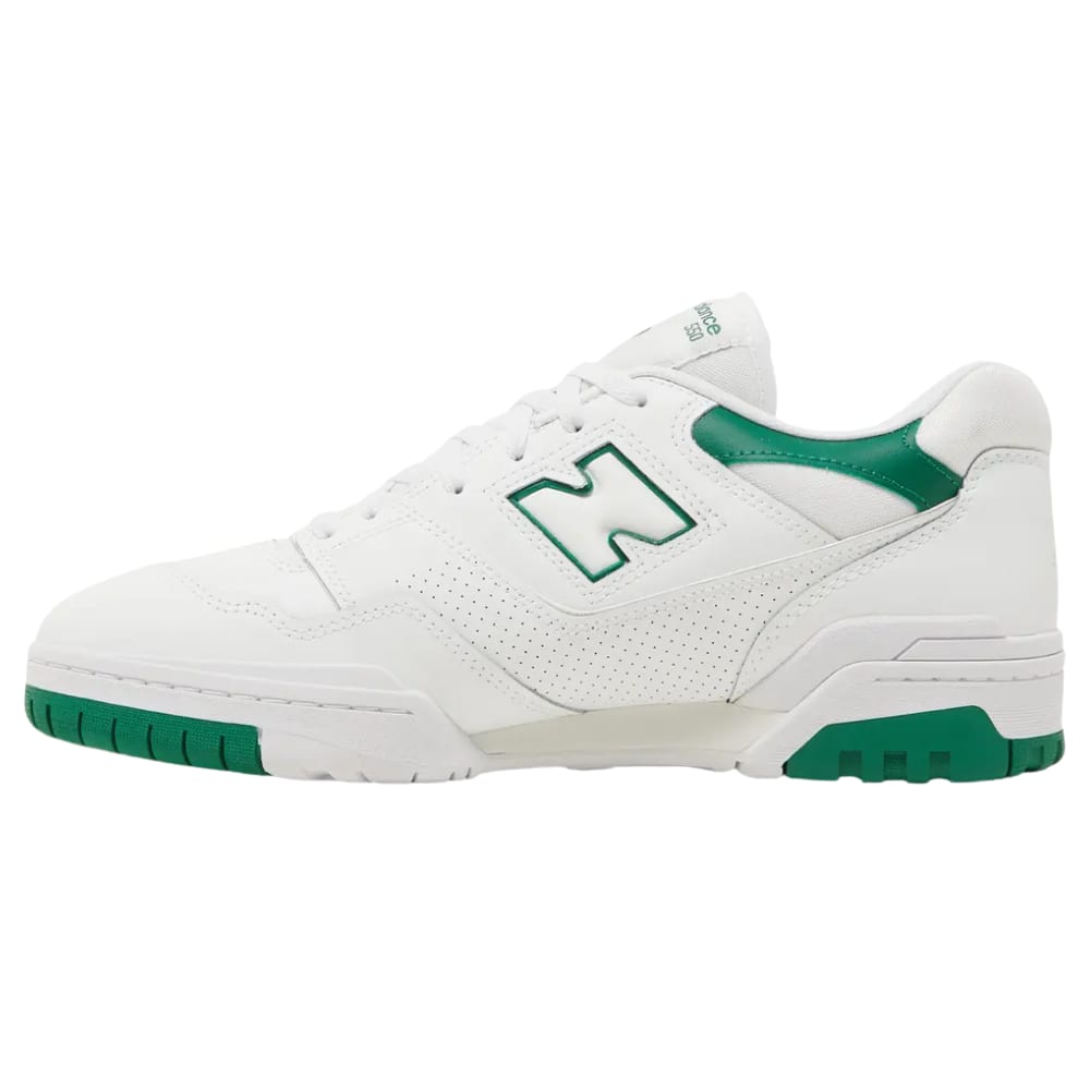 New Balance 550 White Classic Green