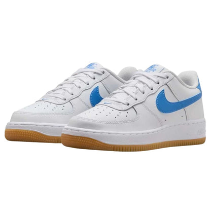 Nike Air Force 1 Low White Gum Light Brown Blue Beyond (GS)