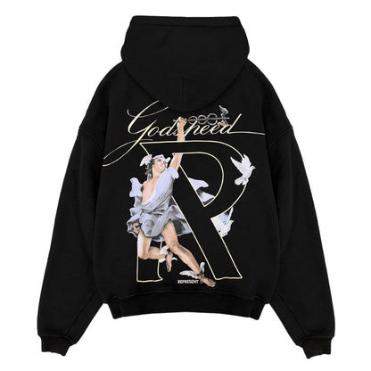 Represent Black Hermes Full-Zip  Hoodie