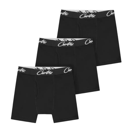 Corteiz Allstarz Boxers (3 Pack) Black