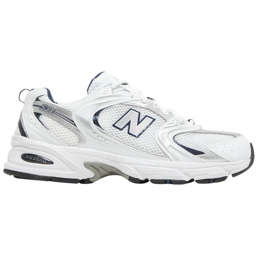 New Balance 530 White Silver Navy