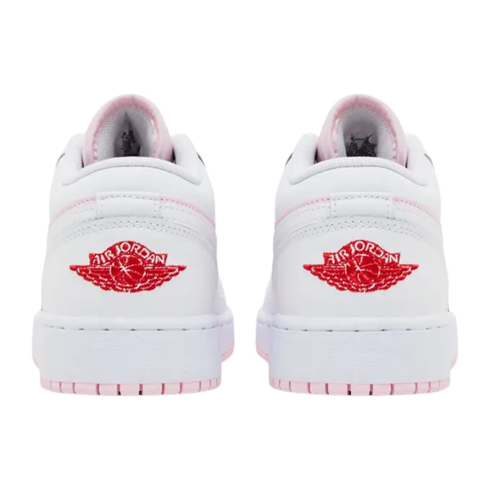 Jordan 1 Low Pink Foam Fire Red White (GS)